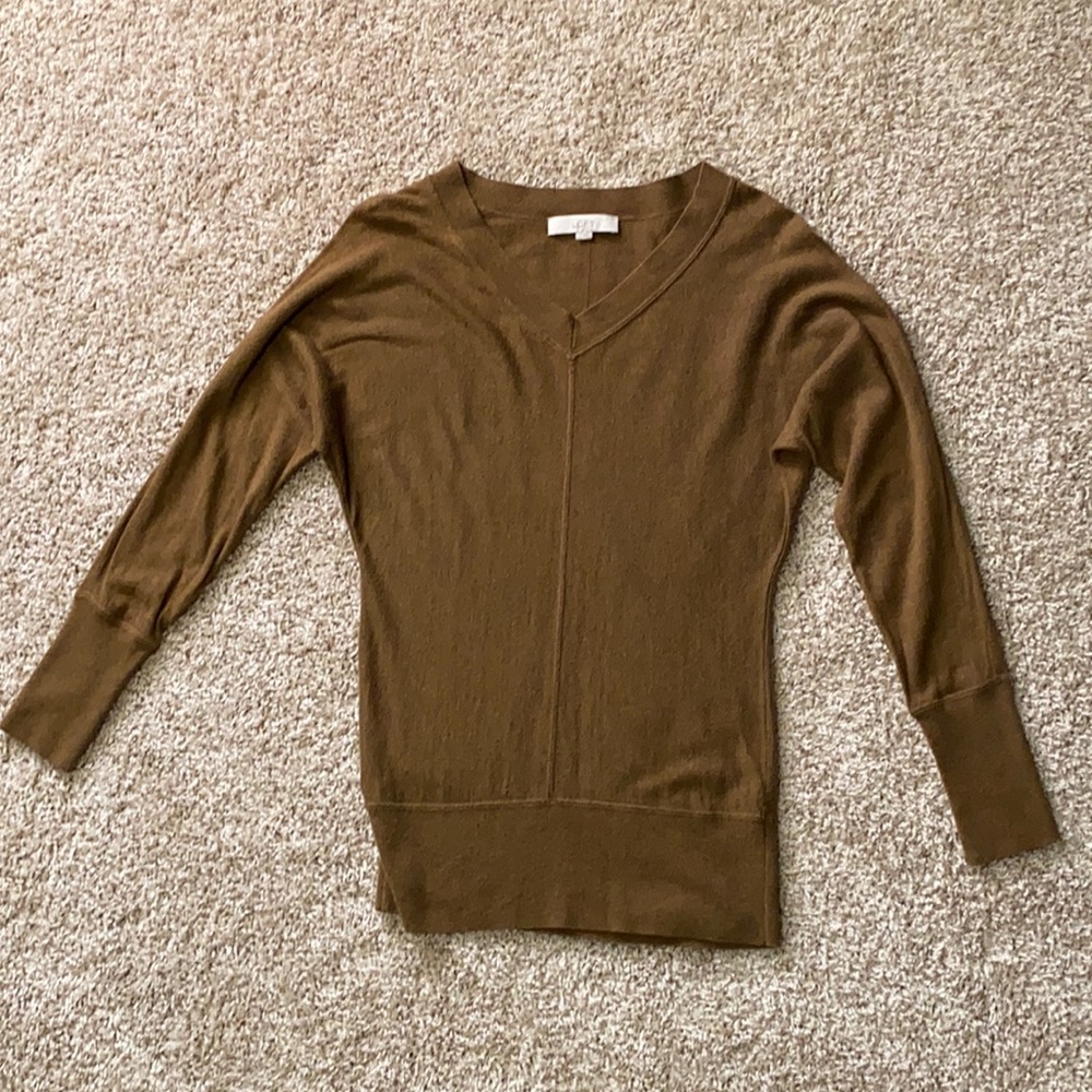 Loft Olive Green Long Sleeve Sweater